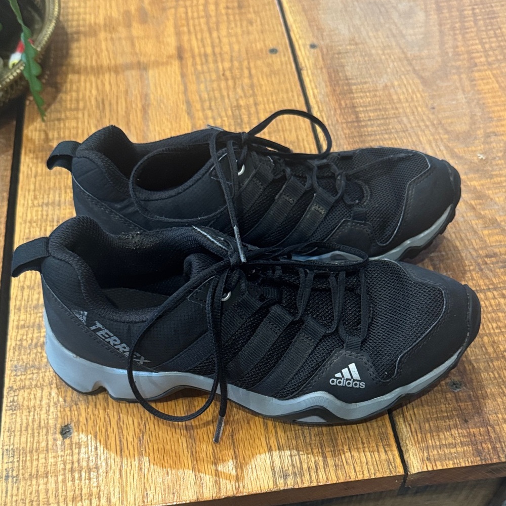 Adidas Black and Gray Hiking/Trail Shoes